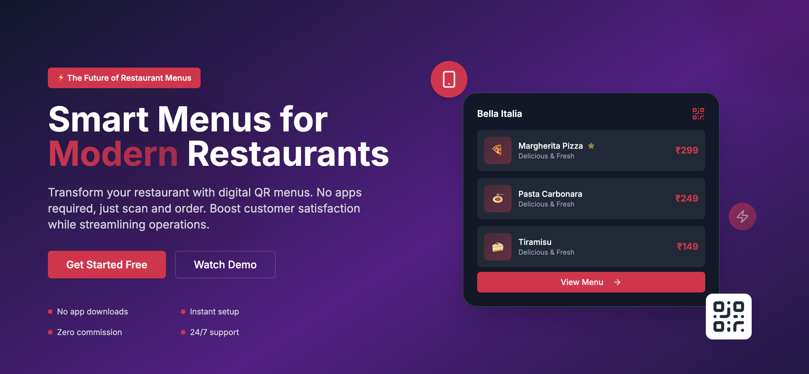 Zaikoos - Multi-tenant SaaS Platform for Restaurant Management Screenshot 1